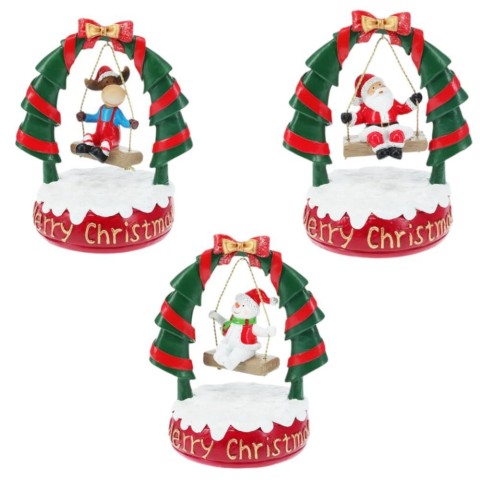 CARILLON NATALE RESINA 16CM 3A